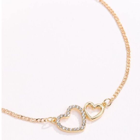 Rhinestone Hearts Bracelet  - Picture 3 of 3